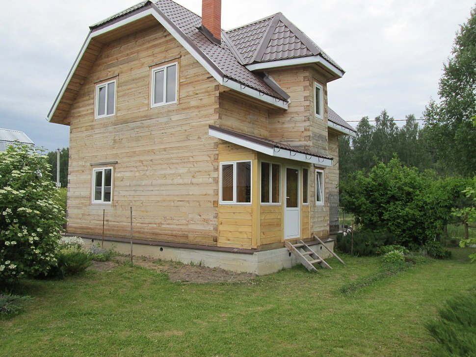 Сайдинг под бревно монтаж