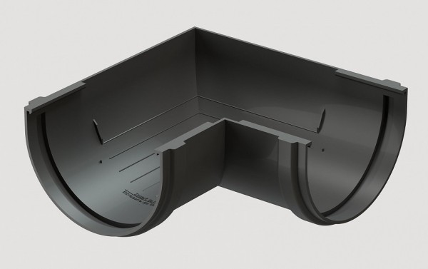 Угловой элемент 90˚ПВХ Docke STANDART серый купить в Нарткале