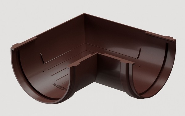 Угловой элемент 90˚ПВХ Docke STANDART Тёмно-коричневый купить в Нарткале