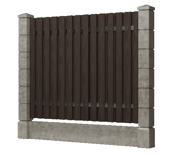 Заборная доска GRINDERDECO, ДПК, тиснение "дуб" Венге купить в Нарткале