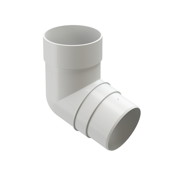 Колено 72˚ Docke Premium ПВХ - Пломбир купить в Нарткале
