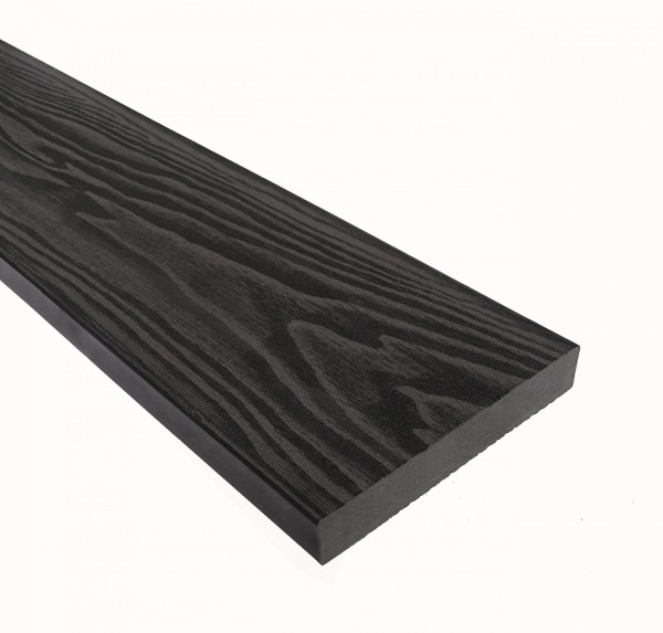 Террасная доска из ДПК Terrapol Смарт 3D Полнотелая без паза Черное дерево купить в Нарткале