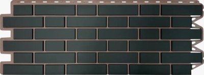 Фасадная панель Альта-Профиль, Кирпич Клинкерный, Графит