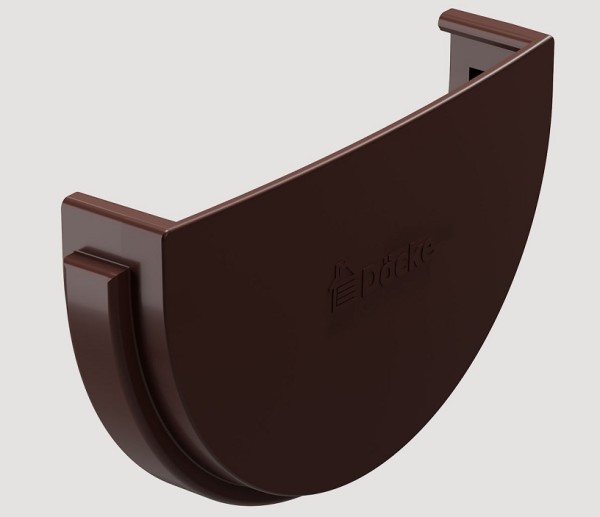 Заглушка желоба ПВХ Docke STANDART Тёмно-коричневый купить в Нарткале