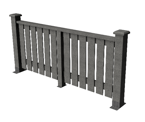 Ограждения декоративное ДПК GRINDERDECO  Вилидж серый базальт купить в Нарткале