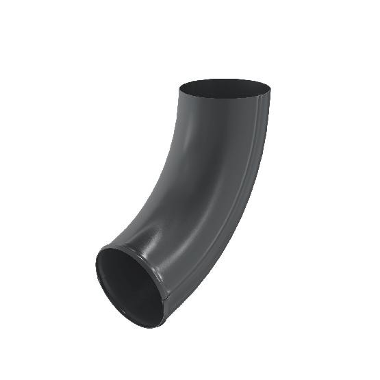 Водосток Aquasistem, система 125x90 - Отвод трубы RAL 7024 Тёмно-серый купить в Нарткале