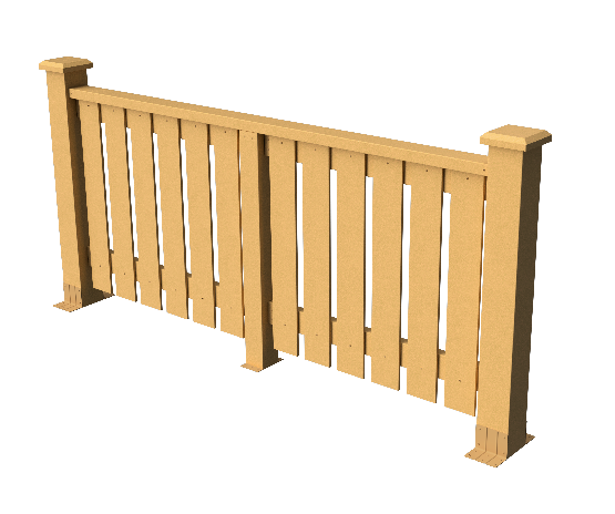 Ограждения декоративное ДПК GRINDERDECO Вилидж песчаник купить в Нарткале