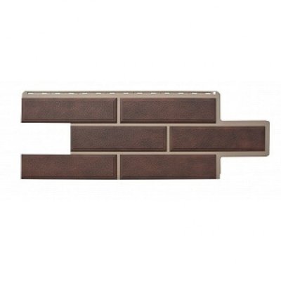 Фасадная панель Альта-Профиль - Коллекция "Венецианский Камень", Коричневый