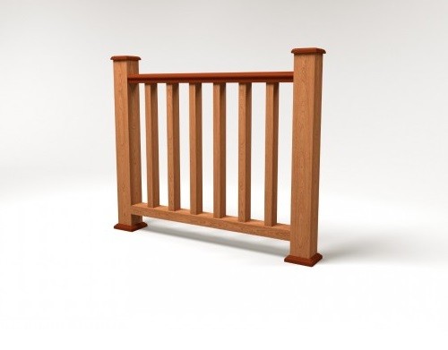 Ограждение из ДПК FG5 терракот купить в Нарткале