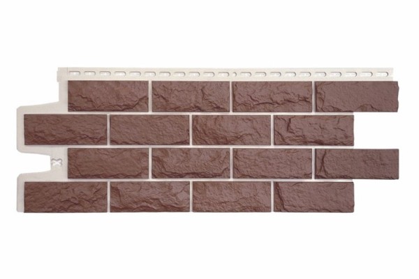 Фасадные панели Grand Line Колотый Камень Корица, Шов белый купить в Нарткале