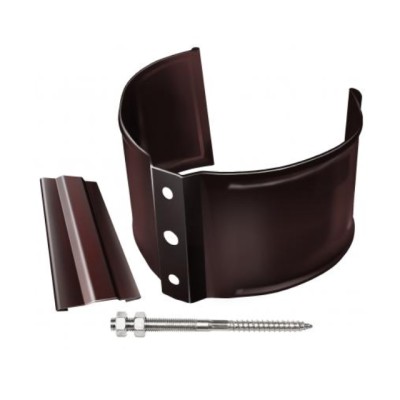 Водосток Grand Line 125x90 – Хомут трубы (на кирпич) RAL 8017