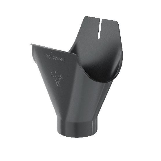 Водосток Aquasistem, система 125x90 - Воронка желоба RAL 7024 Тёмно-серый купить в Нарткале