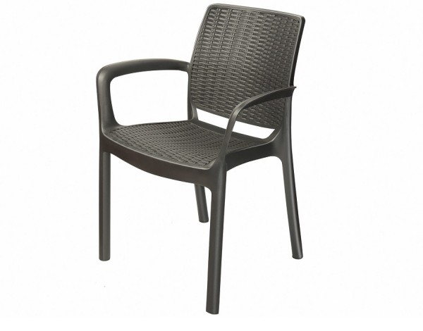 Стул с подлокотниками JERSEY Коричневый купить в Нарткале