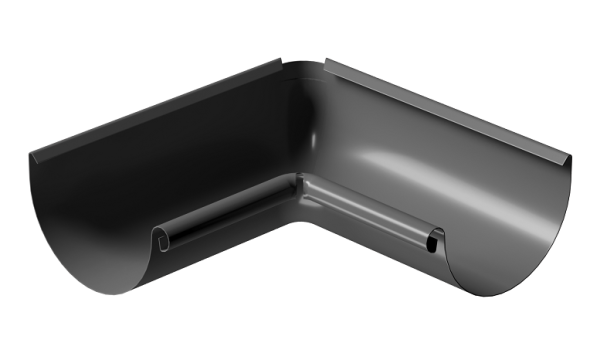 Угол внутренний 90° D125 Döcke STAL PREMIUM Графит, (RAL 7024) купить в Нарткале