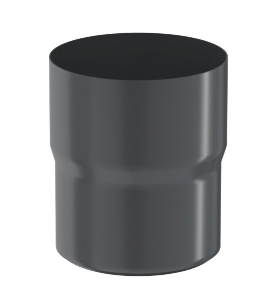 Водосток Aquasistem, система 125x90 - Соединитель трубы RAL 7024 Тёмно-серый купить в Нарткале