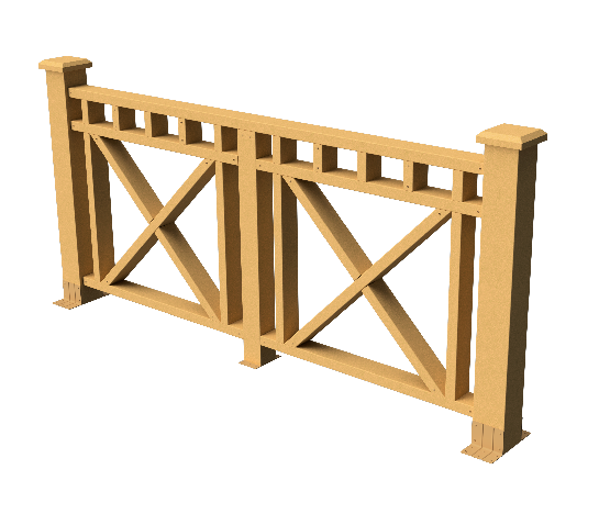 Ограждения декоративное ДПК GRINDERDECO Виктория песчаник купить в Нарткале