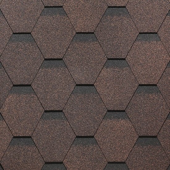 Гибкая черепица Docke, коллекция Сота – Коричневый купить в Нарткале