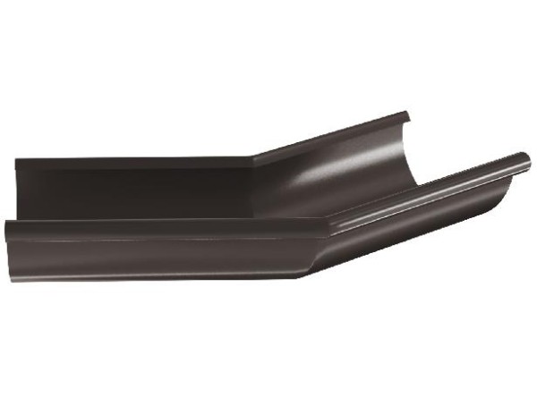 Водосток Aquasistem, система 125x90 - Угол желоба, наружный 135° RR 32 Тёмно-Коричневый купить в Нарткале