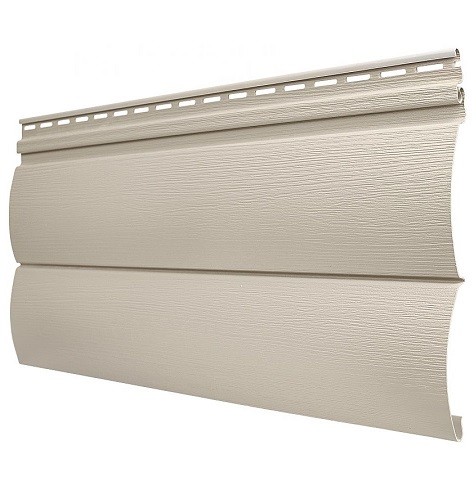 Виниловый сайдинг Tecos - Оцилиндрованный брус двойной (под бревно), Бежевый купить в Нарткале