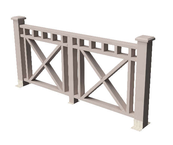 Ограждения декоративное ДПК GRINDERDECO Виктория выбеленный дуб купить в Нарткале