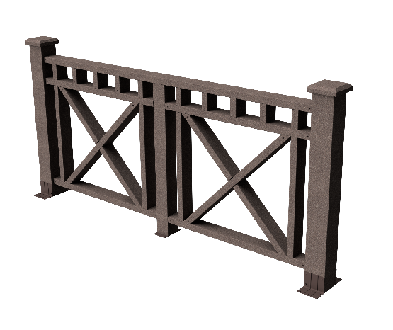 Ограждения декоративное ДПК GRINDERDECO Виктория венге купить в Нарткале