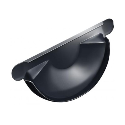 Водосток Grand Line 125x90 – Заглушка желоба RAL 7024