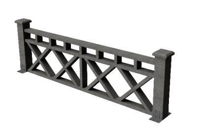 Ограждения декоративное ДПК GRINDERDECO Бэйли серый базальт