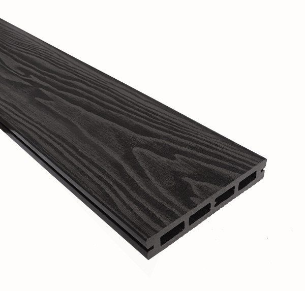 Террасная доска из ДПК Terrapol Смарт 3D Пустотелая с пазом Черное дерево купить в Нарткале