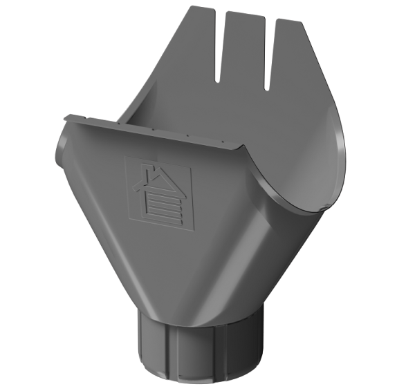 Воронка желоба D125 Döcke STAL PREMIUM Графит, (RAL 7024) купить в Нарткале