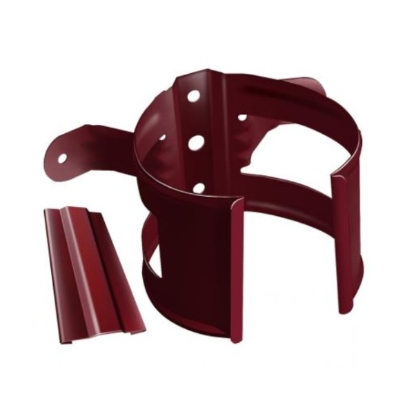 Водосток Grand Line 125x90 – Кронштейн трубы на дерево RAL 3005 купить в Нарткале