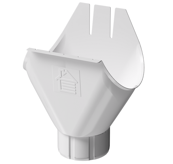 Воронка желоба D125 Döcke STAL PREMIUM Пломбир, (RAL 9010) купить в Нарткале