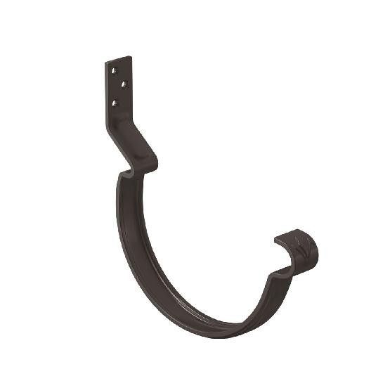 Водосток Aquasistem, система 125x90 - Крюк крепления желоба короткий RR 32 Тёмно Коричневый купить в Нарткале