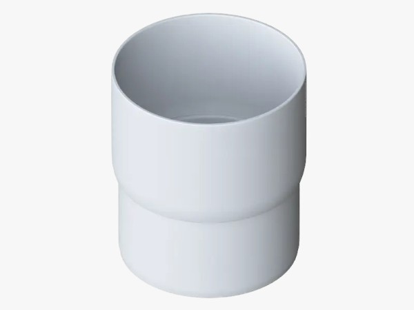 Водосток Альта-Профиль ПВХ – Муфта трубы водосточная (белый) купить в Нарткале