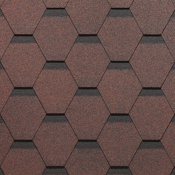 Гибкая черепица Docke, коллекция Сота – Красный купить в Нарткале