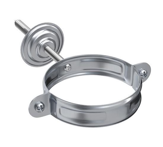 Водосток Aquasistem, Система 125x90 - Хомут для крепления трубы оцинковка купить в Нарткале