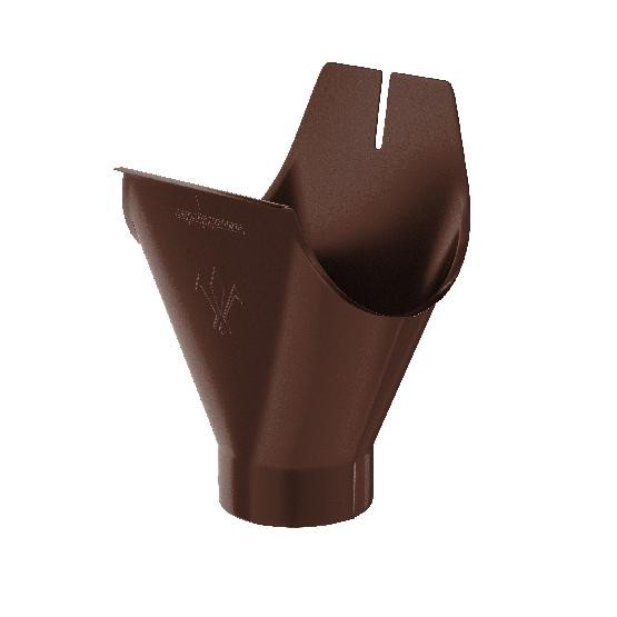 Водосток Aquasistem, система 125x90 - Воронка желоба RAL 8017 Коричневый купить в Нарткале