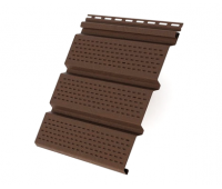 Софит со сплошной перфорацией, коричневый купить в Нарткале