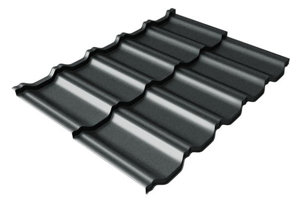 Металлочерепица модульная Квинта Uno Grand Line c 3D резом 0,5 Atlas RAL 7016 антрацитово-серый купить в Нарткале