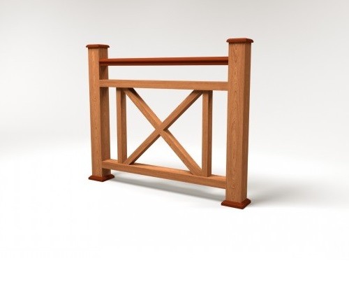 Ограждение из ДПК FG2 терракот купить в Нарткале