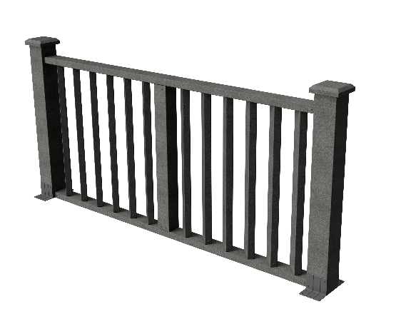 Ограждения декоративное ДПК GRINDERDECO Бруклин серый базаль купить в Нарткале