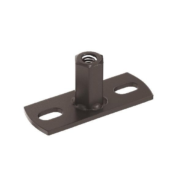 Водосток Aquasistem, система 150/100 - Держатель для хомута под метиз RR 32 Тёмно-Коричневый купить в Нарткале