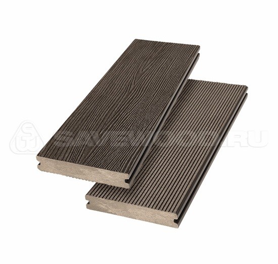 Террасная доска SW Abies (R) - радиальный распил Темно-коричневый купить в Нарткале