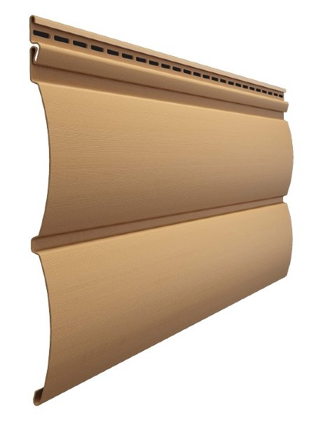 Виниловый сайдинг docke (дёке) - blockhaus D4,7T (под бревно), карамель купить в Нарткале