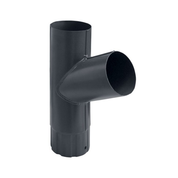 Водосток Grand Line 125x90 – Тройник RAL 7024 купить в Нарткале