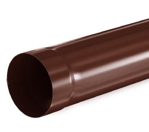 Водосток Aquasistem, система 150/100 - Труба водосточная 1.00м RAL 8017 Коричневый купить в Нарткале