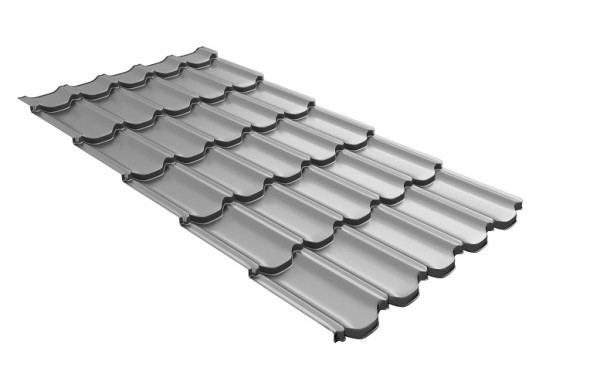 Металлочерепица квинта плюс с 3D резом 0,45 PE RAL 7004 сигнальный серый купить в Нарткале