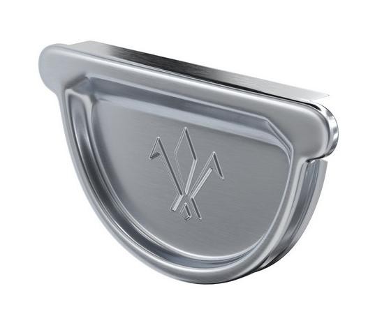 Водосток Aquasistem, Система 150/100 - Заглушка желоба универсальная оцинкованая купить в Нарткале