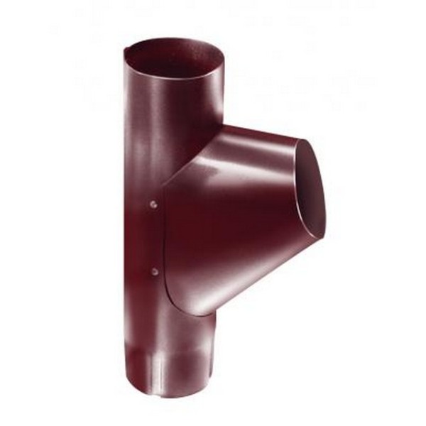 Водосток Grand Line 125x90 – Тройник трубы RAL 3005 купить в Нарткале