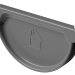 Заглушка желоба D125 Döcke STAL PREMIUM Графит, (RAL 7024) купить в Нарткале