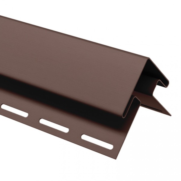 Угол внешний (наружный) для сайдинга, коричневый купить в Нарткале